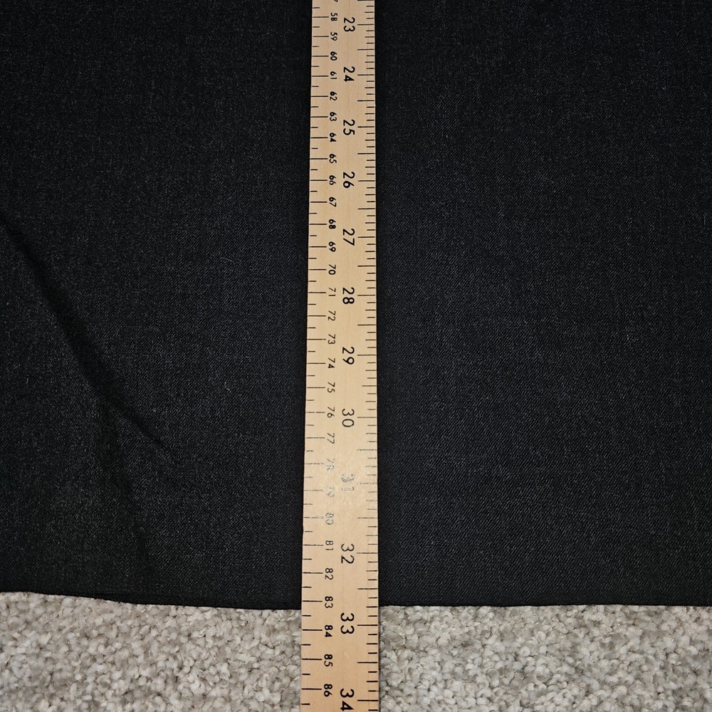 LL Bean Women's Black Twill Wool Blend Maxi Skirt Size 4 Petite Pencil Skirt - Picture 4 of 7